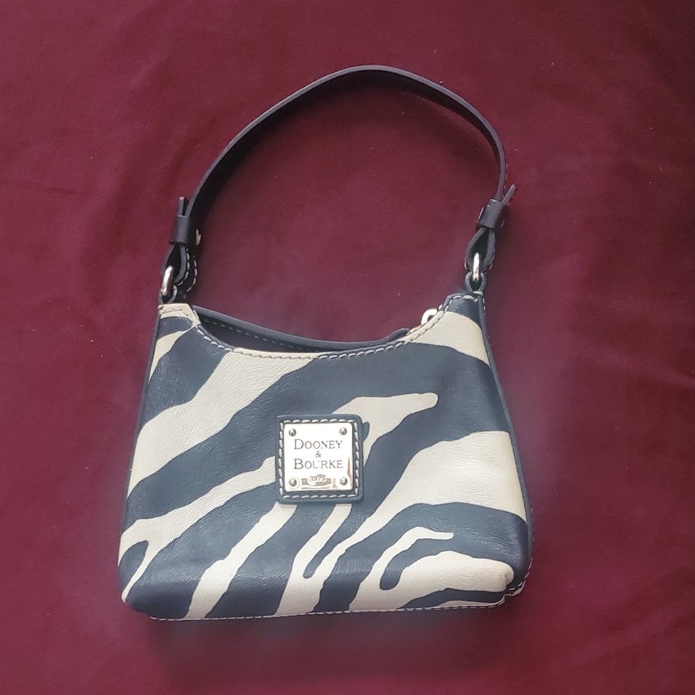 Vintage Dooney and Bourke Mini Bitzy Zebra Bag